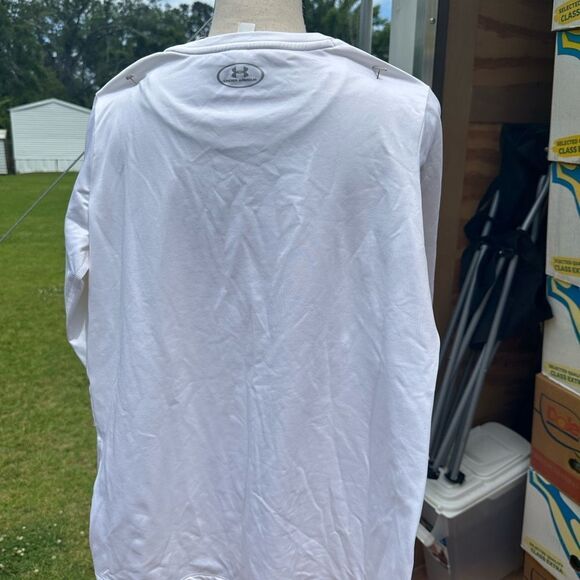 Under Armour White Long Sleeve Performance Tee - Picture 4 of 4